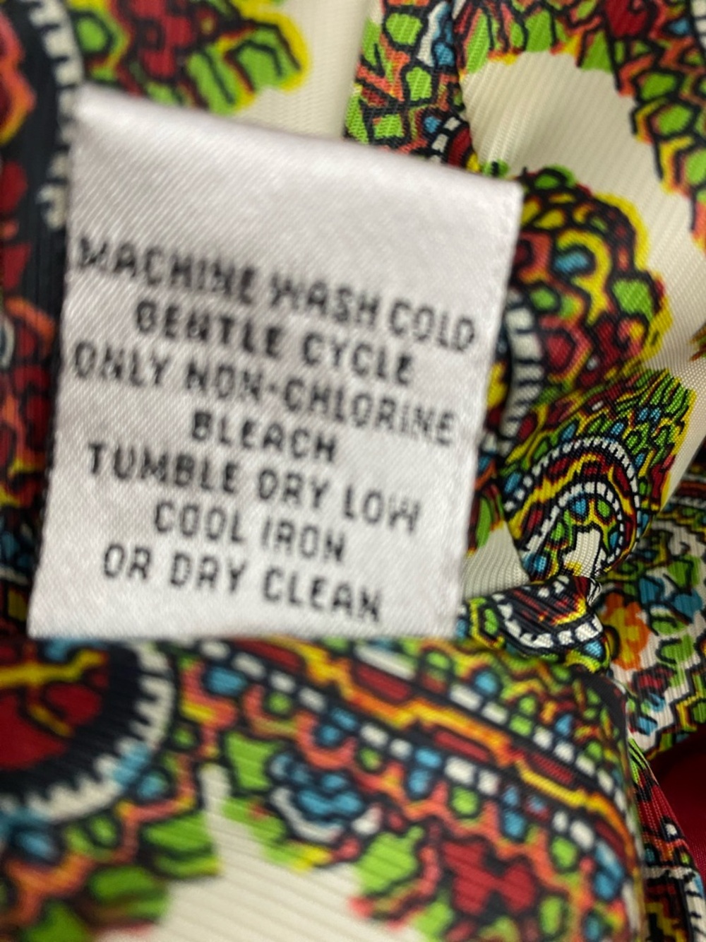 Talbots Woman Red Paisley-Lined Vest 1X - Picture 7 of 10